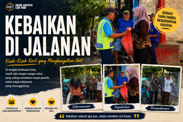 ANANG HARTOYO LAW FIRM BERBAGI DALAM PROGRAM JUMAT BERKAH