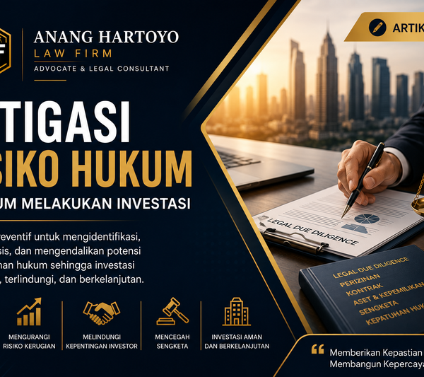 MITIGASI RISIKO HUKUM SEBELUM MELAKUKAN INVESTASI